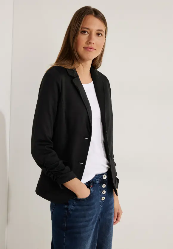 CECIL Sweatblazer mit Raffung