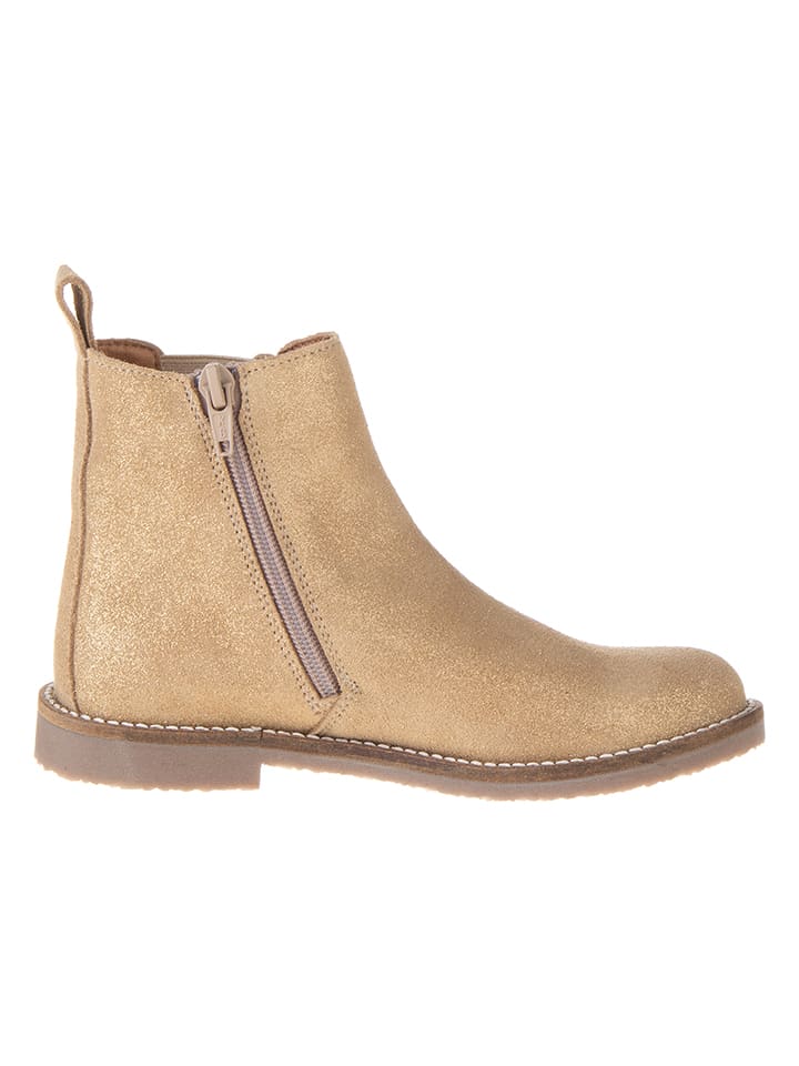 lamino Leder-Chelsea-Boots in Gold günstig kaufen