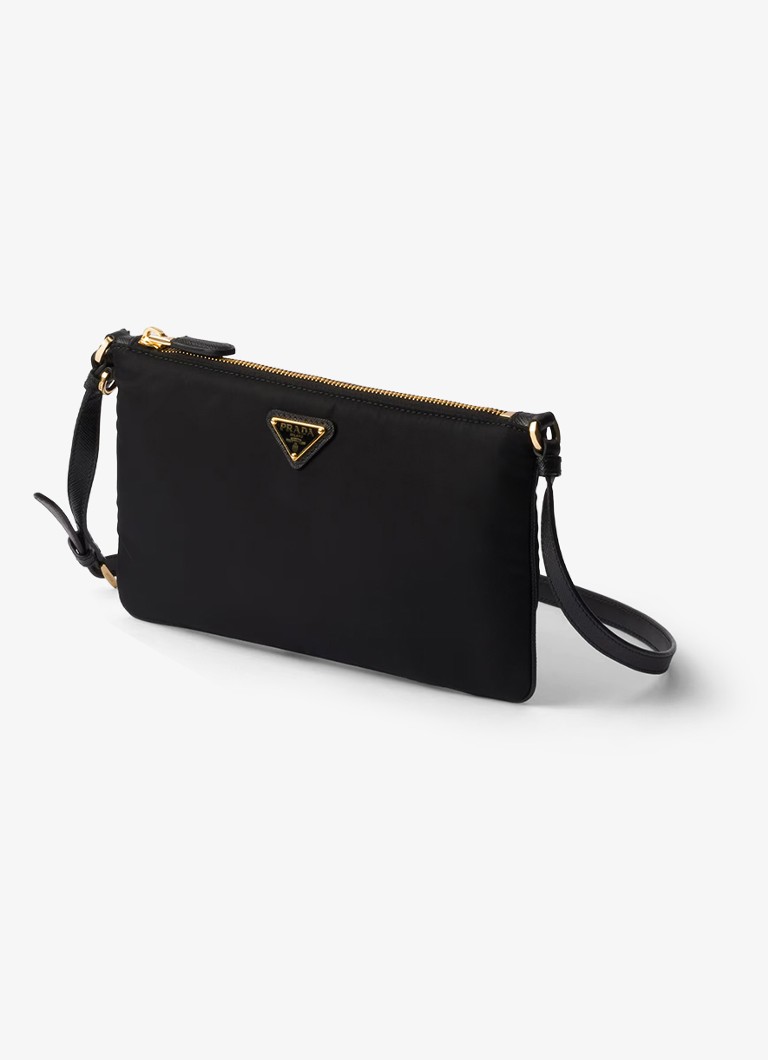 Prada Re-Nylon shoulder bag with leather details