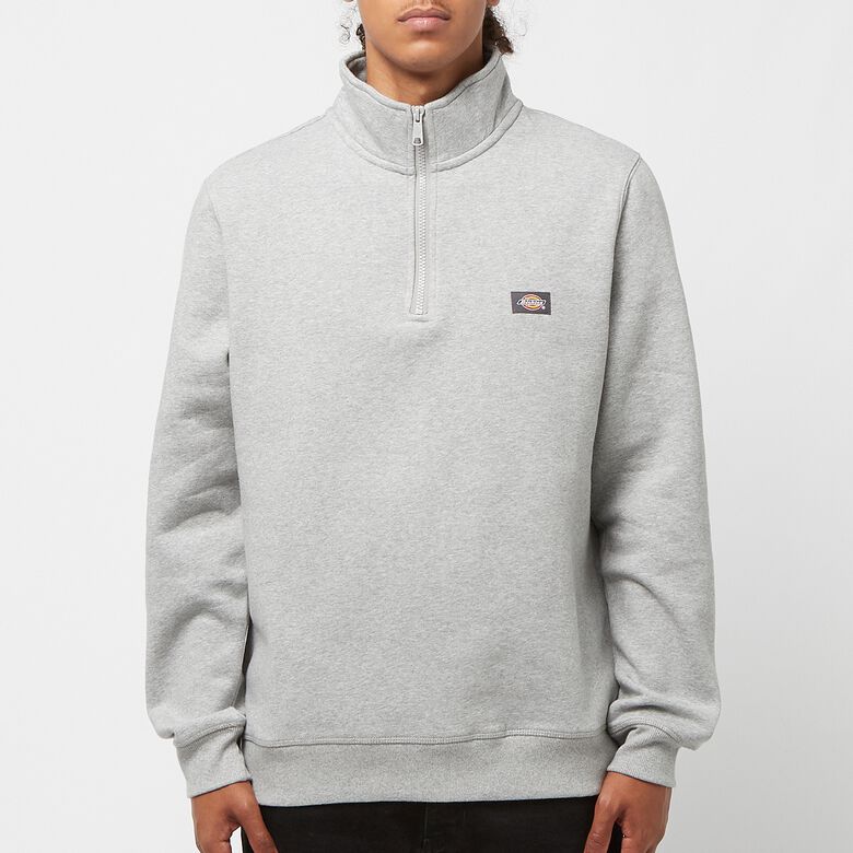 Dickies Oakport Quarter Zip grey melange