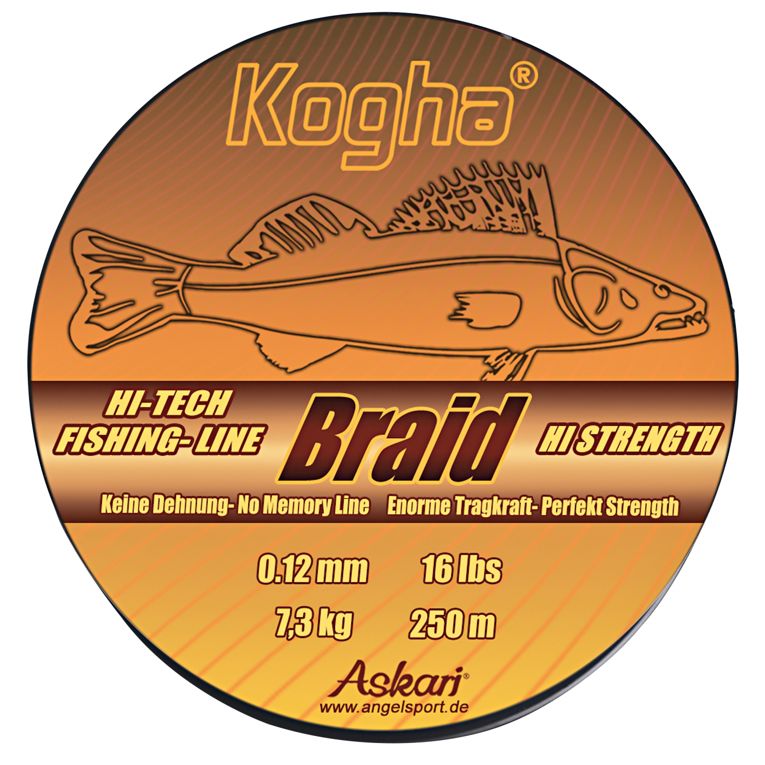 Kogha Angelschnur HI Strength Braid (mattgrün, 250 m)