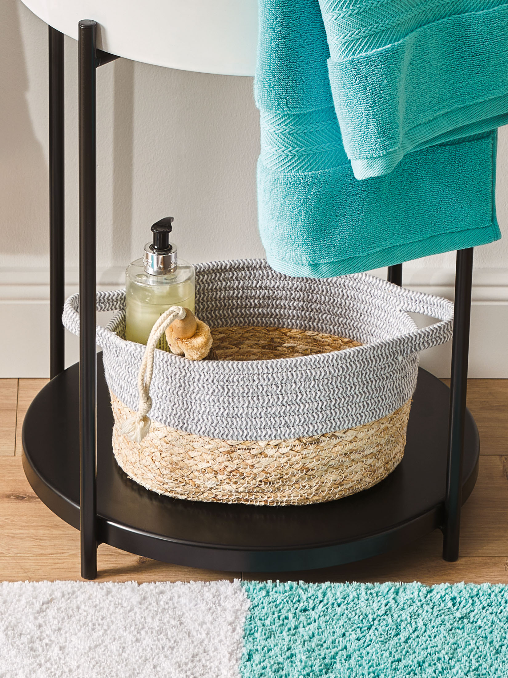 Cotiro Korb, Grau/Beige