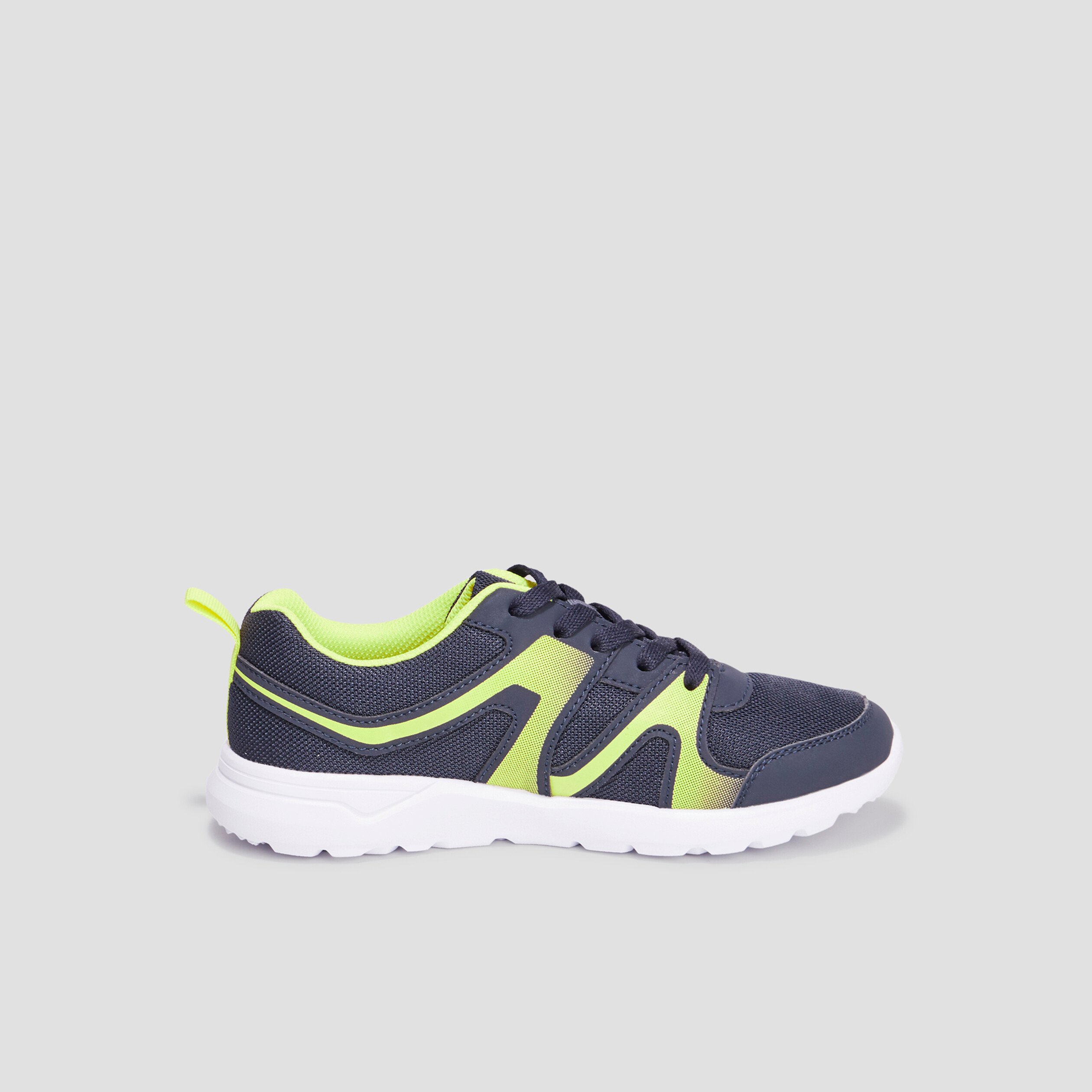 Baskets running à lacets Rexited bleu marine garçon | La Halle
