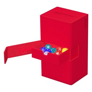 Ultimate Guard Twin Flip`n`Tray 200+ XenoSkin Monocolor - Rot