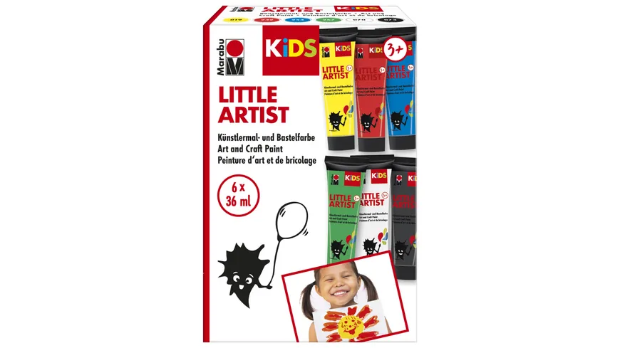 Marabu KiDS Little Artist 6er-Sortierung 216 ml