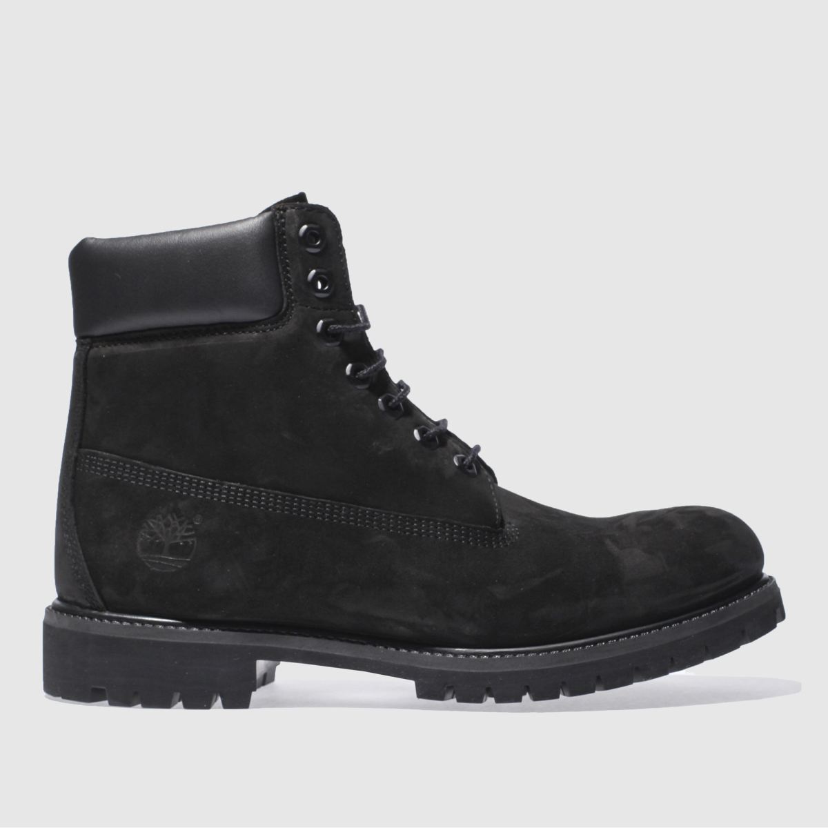 Timberland – Svarta premiumstövlar med 6 tums längd