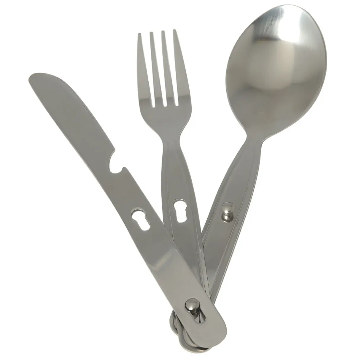 Camping Essbesteck 3-teilig steckbar