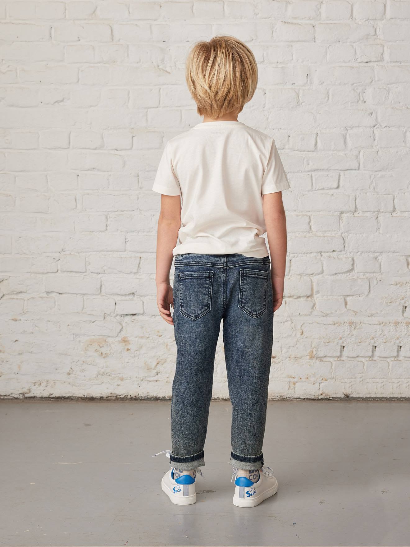 Vertbaudet Jungen Balloon Jeans, Loose-Fit - schwarz