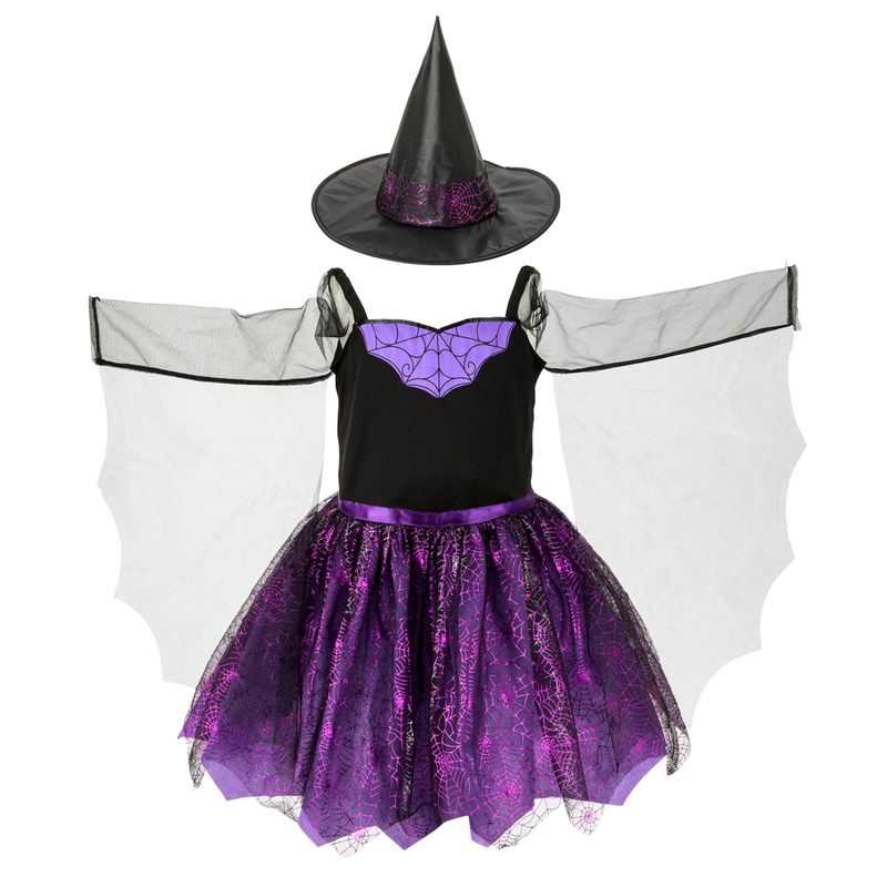Déguisement sorcière violette 6-8 ans Oxybul