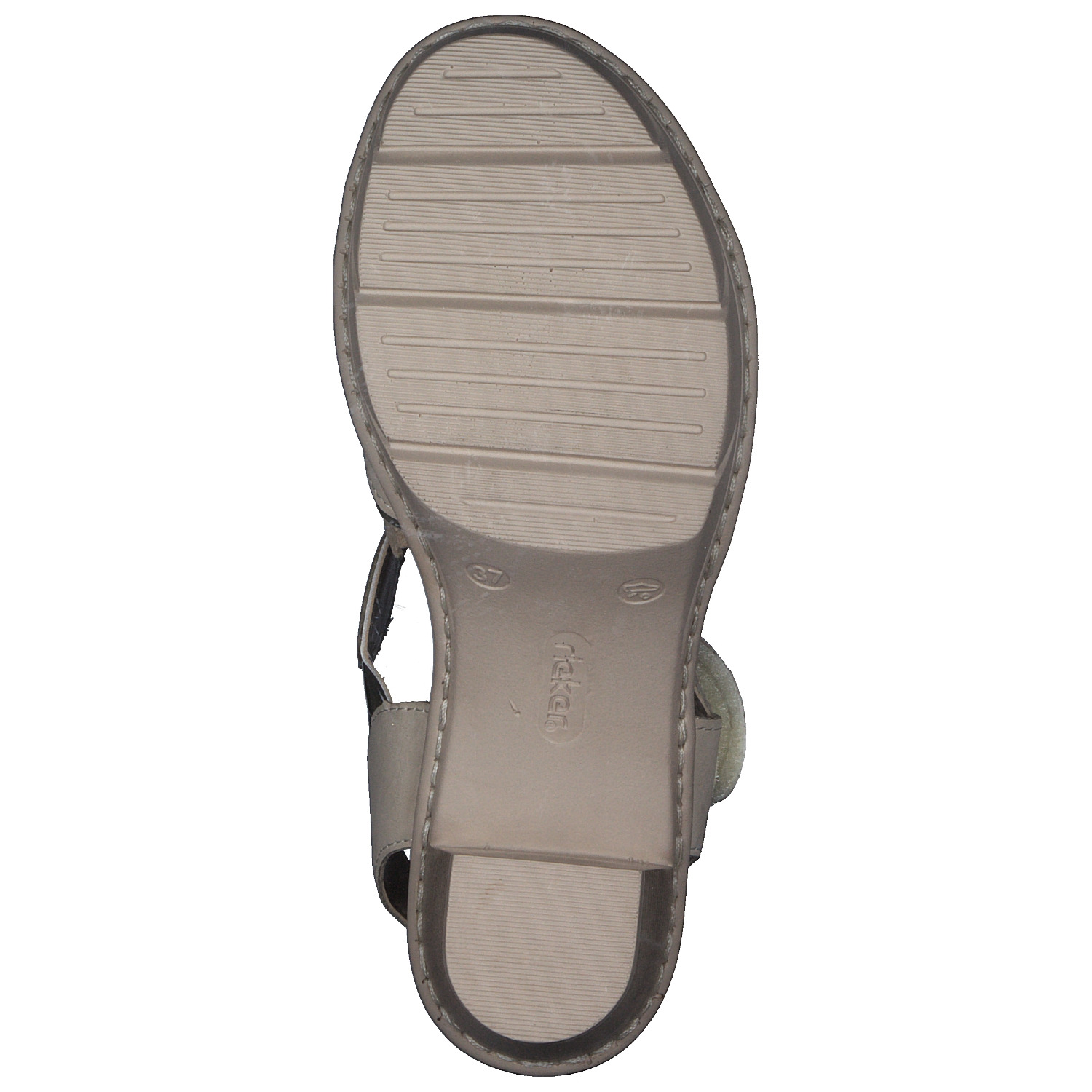 Rieker 67576, Plateau-Sandaletten, Damen, gold/perle/shell