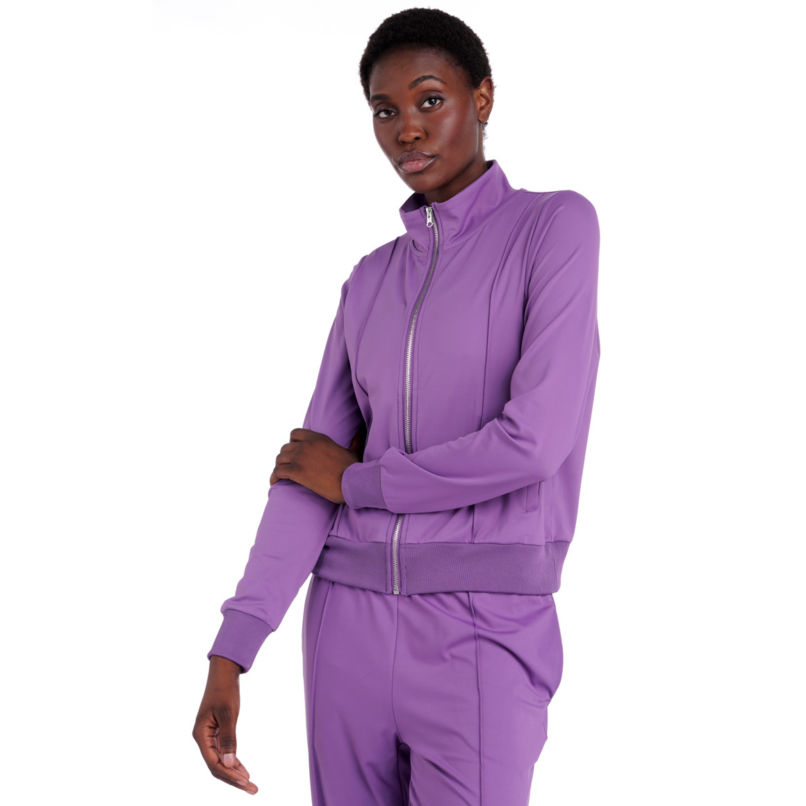 Damen Sportjacke mit Biesen