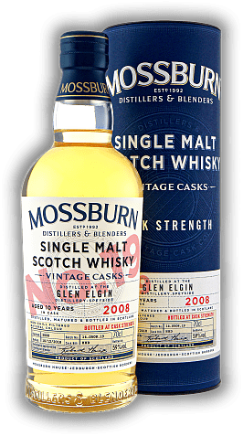 Glen Elgin Mossburn Vintage Cask No. 19 2008 Cask Strength Glen Elgin Mossburn Vintage Cask No. 19 2008 Cask Strength  Alter 08/18 - 0,7	 Liter - Vol 59%