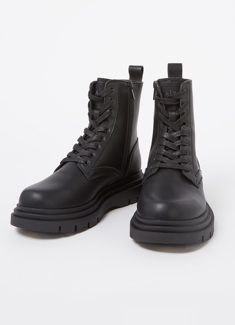 Armani Exchange  Veterboot van leer
