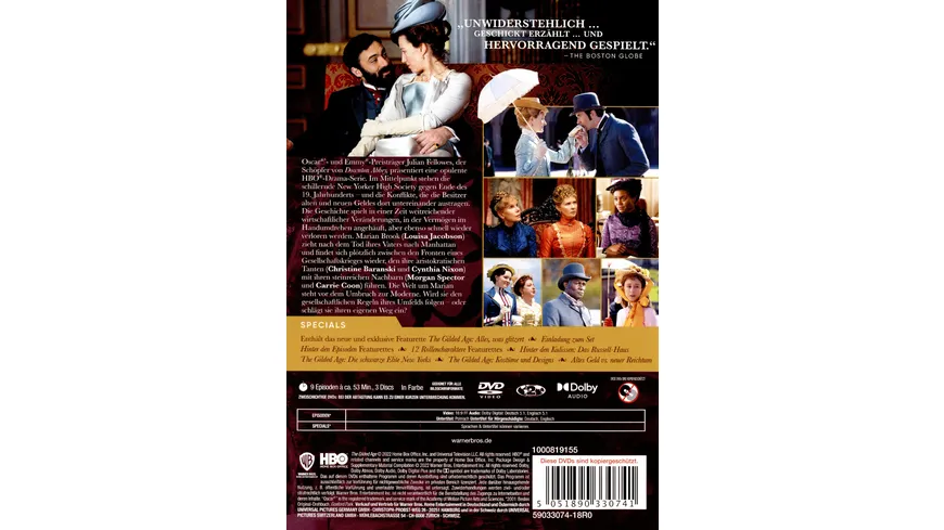 The Gilded Age - Staffel 1  [3 DVDs]