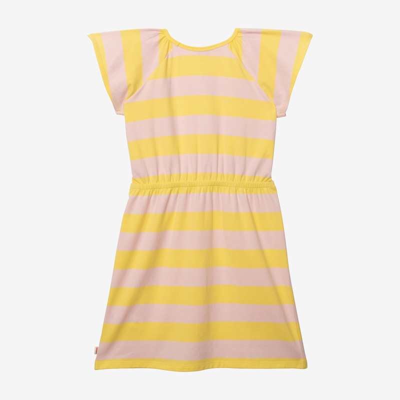 Robe fille rayures bicolores rose Catimini