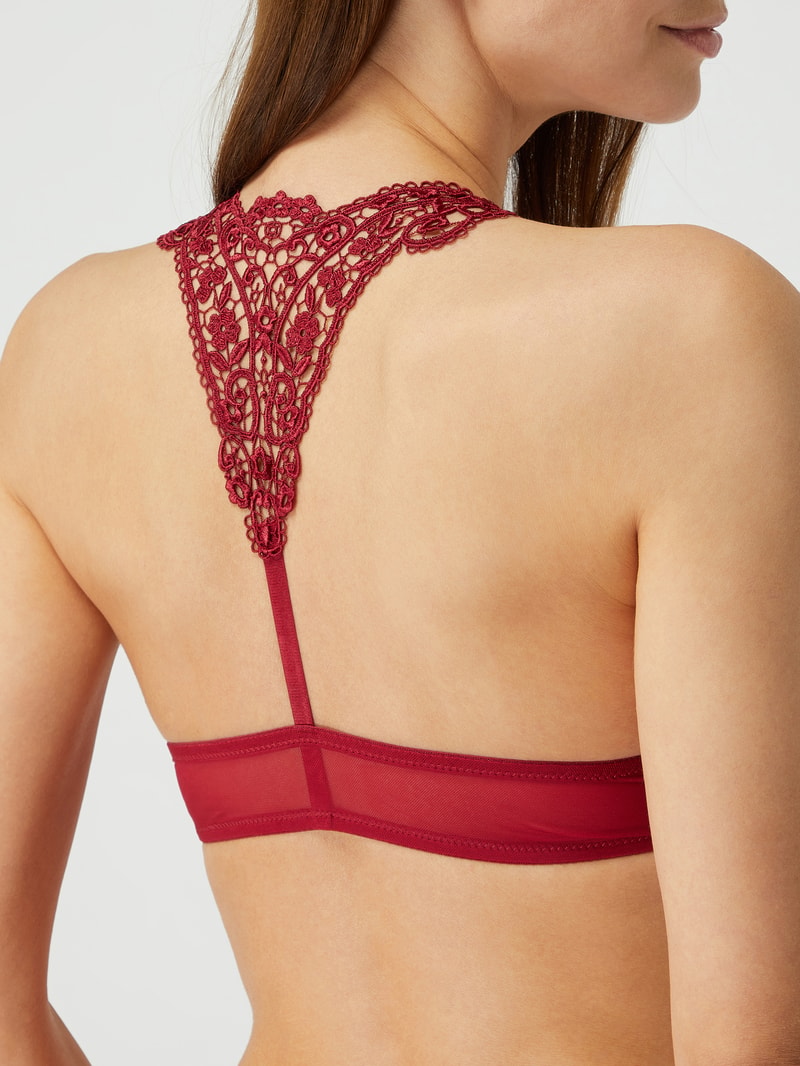 Push-up-BH aus Spitze in rot