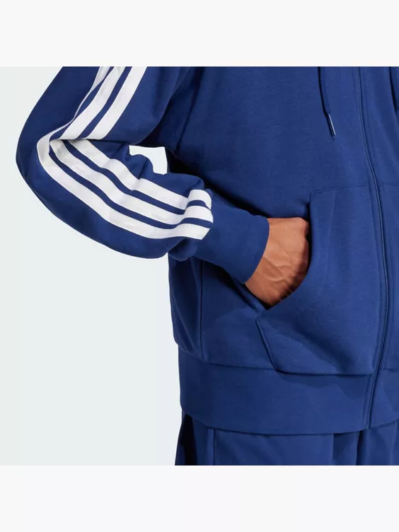 adidas Essentials 3-Streifen French Terry Kapuzenjacke
