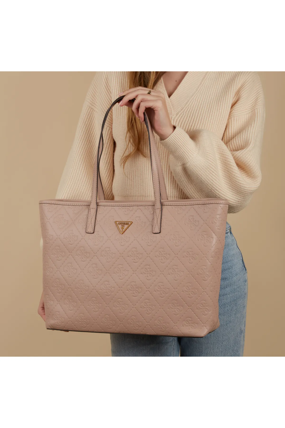 Guess  Power Play Damen Schultertasche Rosa Hwsd90-6370-rwl