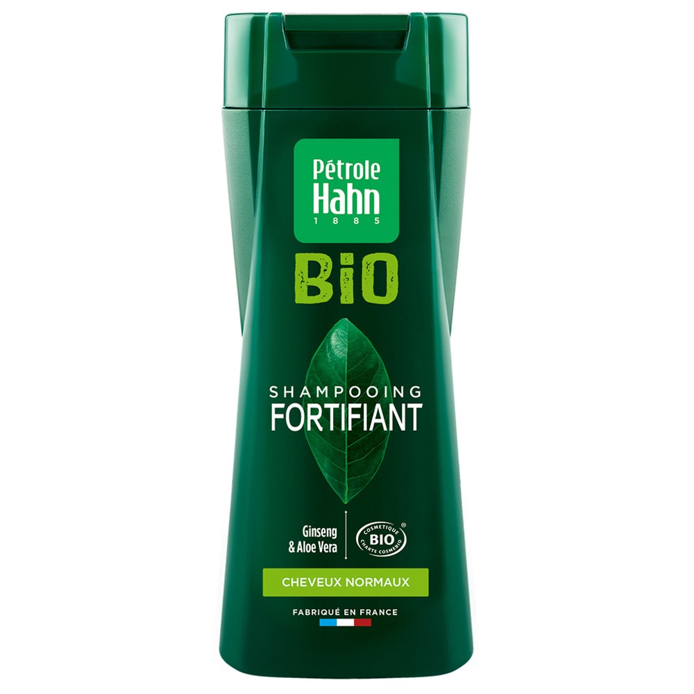 Pétrole Hahn Shampooing Fortifiant certifié BIO Ginseng & Aloe Vera Shampooing fortifiant pour cheveux normaux