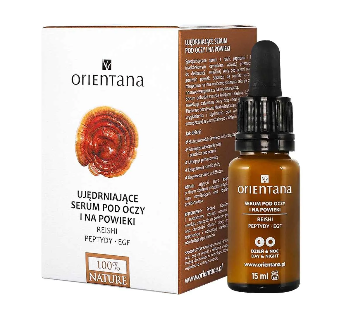Orientana Reishi serum za učvršćivanje očiju i kapaka s peptidima i EGF-om