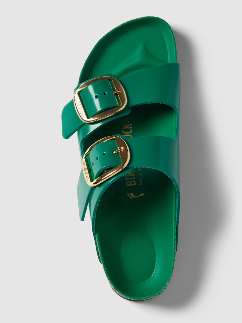 Slides aus echtem Leder Modell 'Arizona' in grün