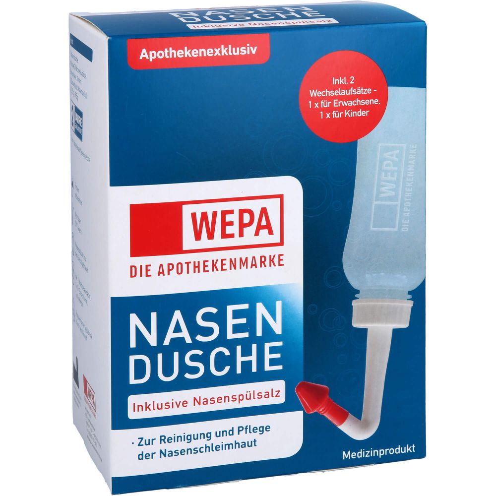 WEPA Nasendusche mit 10x2.95 g Nasenspülsalz