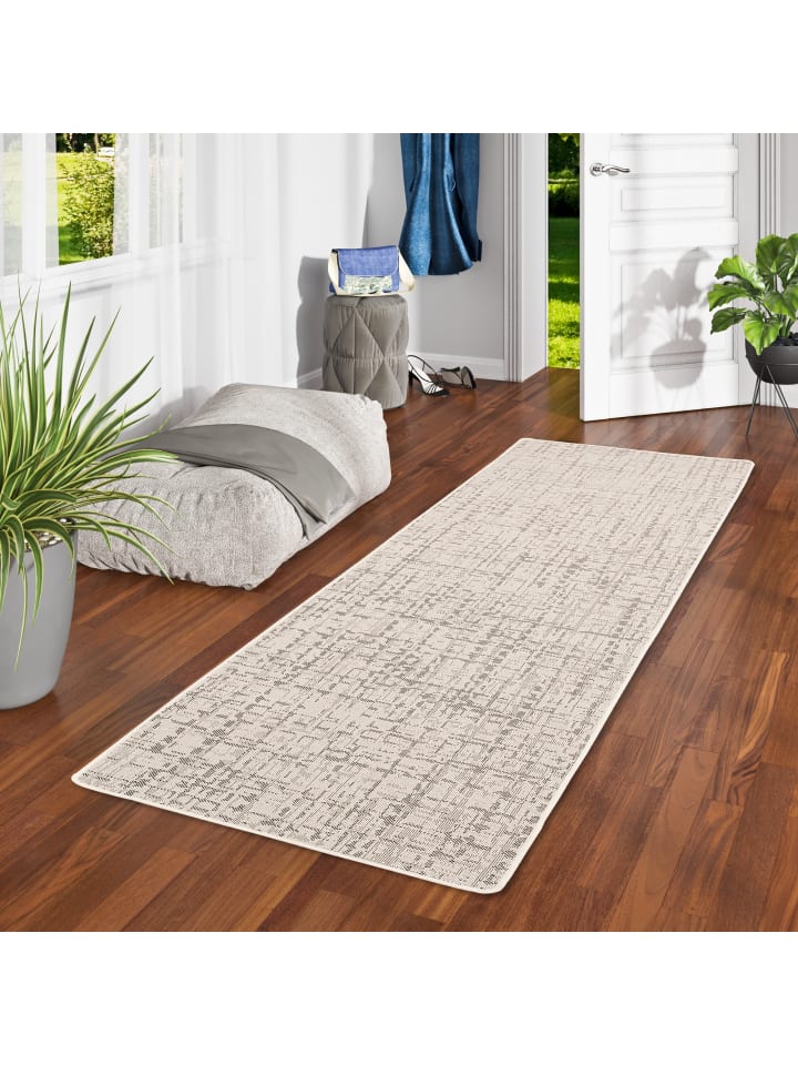 Snapstyle In & Outdoor Läufer Flachgewebe Oslo Trend in Creme günstig kaufen