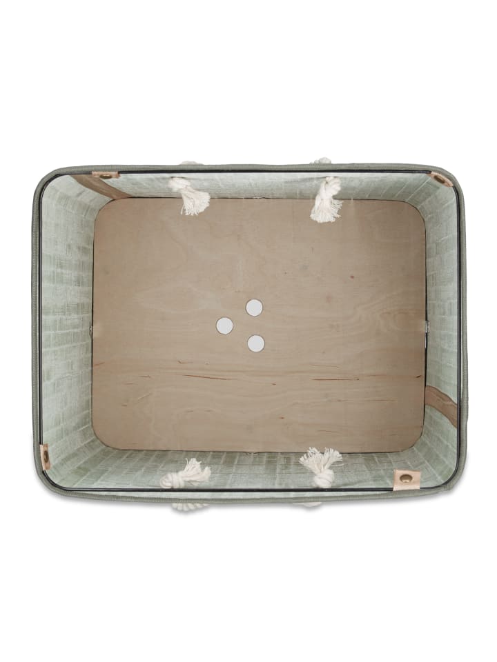 relaxdays 2 x Wäschekorb in Grün - (B)43,5 x (H)65,5 x (T)33,5 cm günstig kaufen onesize