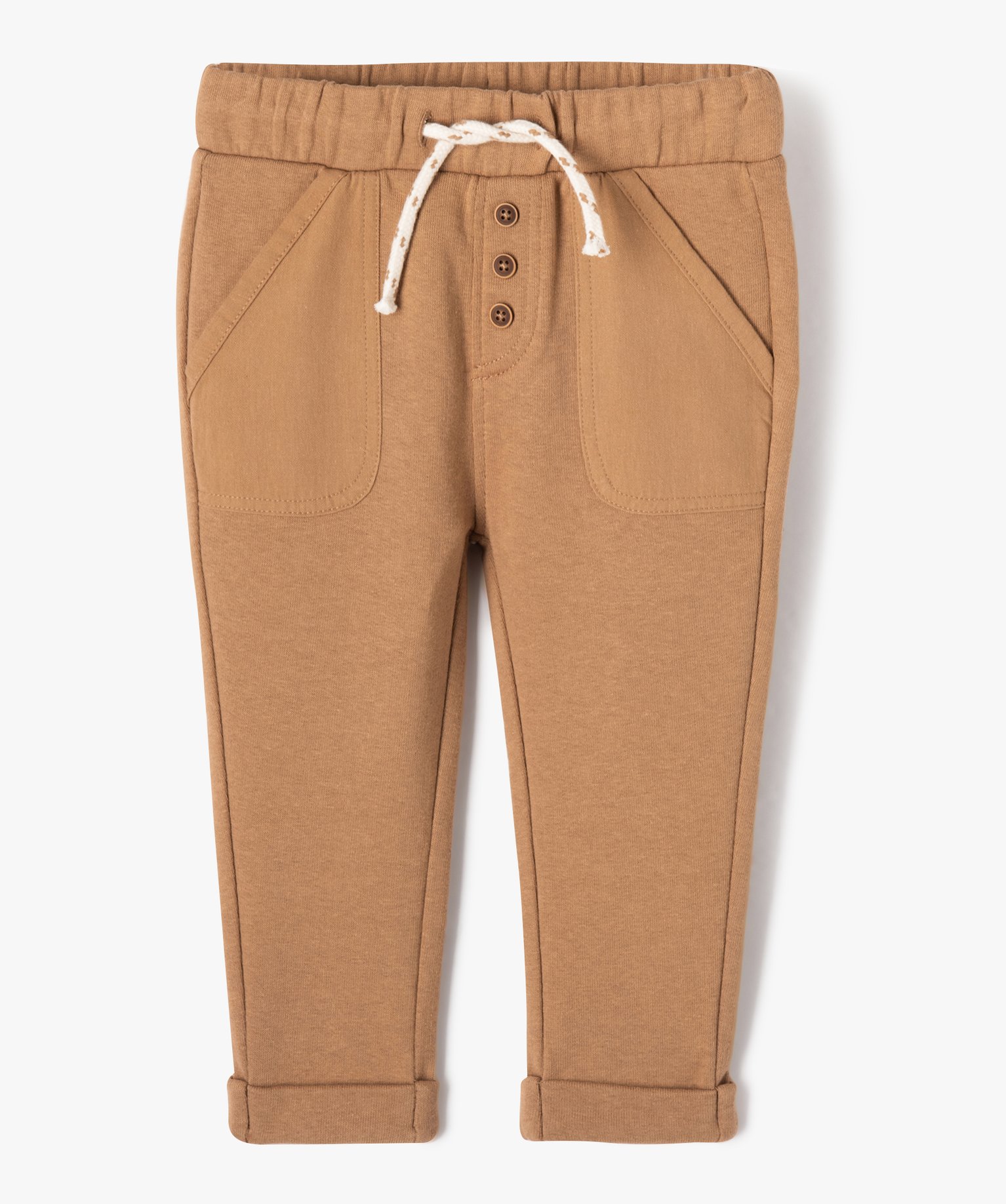 Pantalon en maille souple et confortable bébé Garçon marron | GEMO