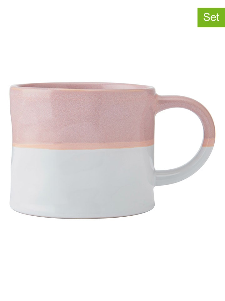 Mikasa 2er-Set: Tassen in Rosa/ Weiß - 350 ml günstig kaufen onesize