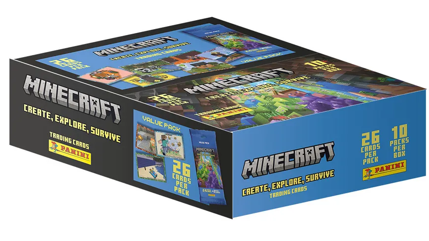 Panini - Minecraft 3 Trading Cards - Fat-Pack