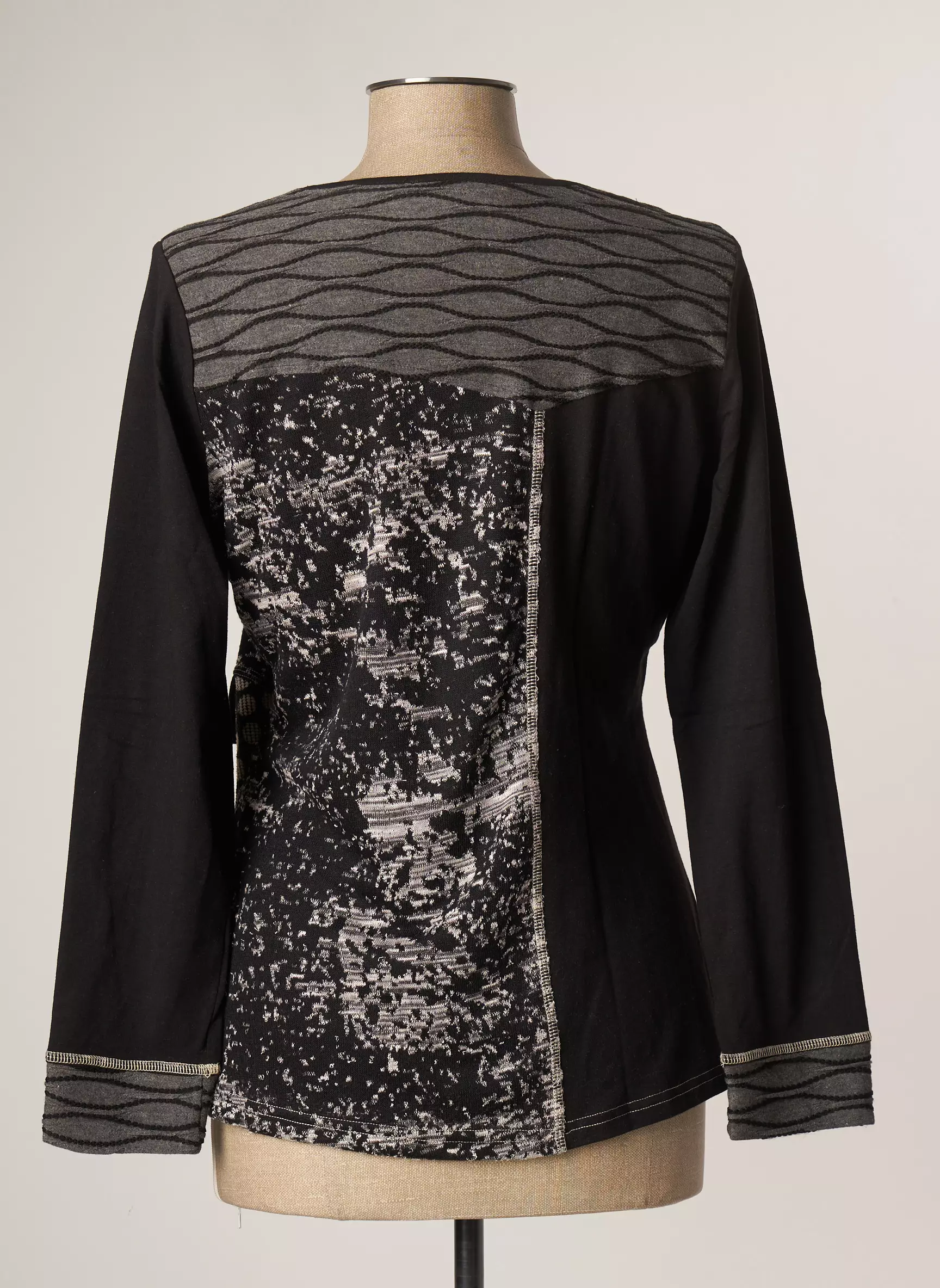 Quatre Vingt Jours Sous Pulls 1 Femme couleur noir