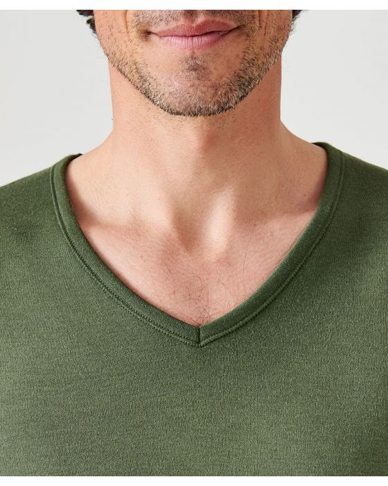 Tee-shirt col V manches courtes Thermolactyl