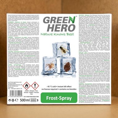 GreenHero Insektenspray Frost Spray gegen Schädlinge & Ungeziefer, 500 ml
