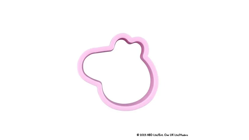 Dr.Oetker Austecher Peppa und ihre Freunde 5-teilig pink, grün, braun, creme, weiß