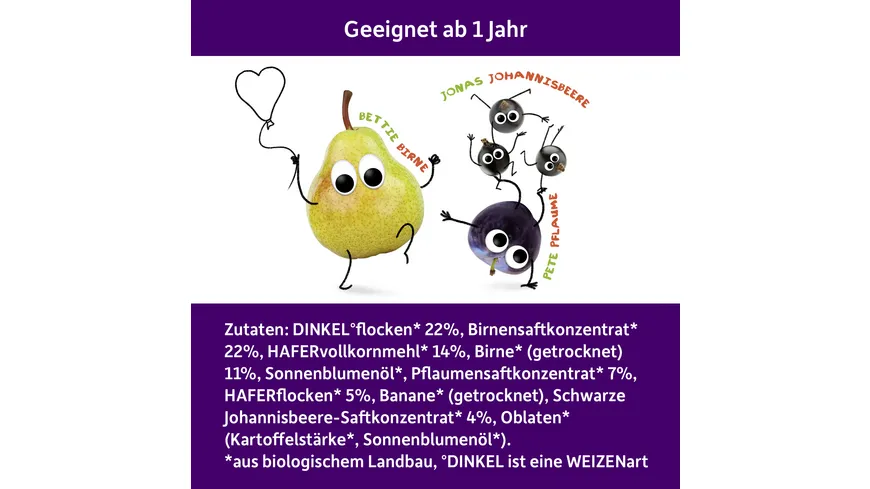 Freche Freunde Bio Riegel Pflaume & Brombeere 4x23g 92 g