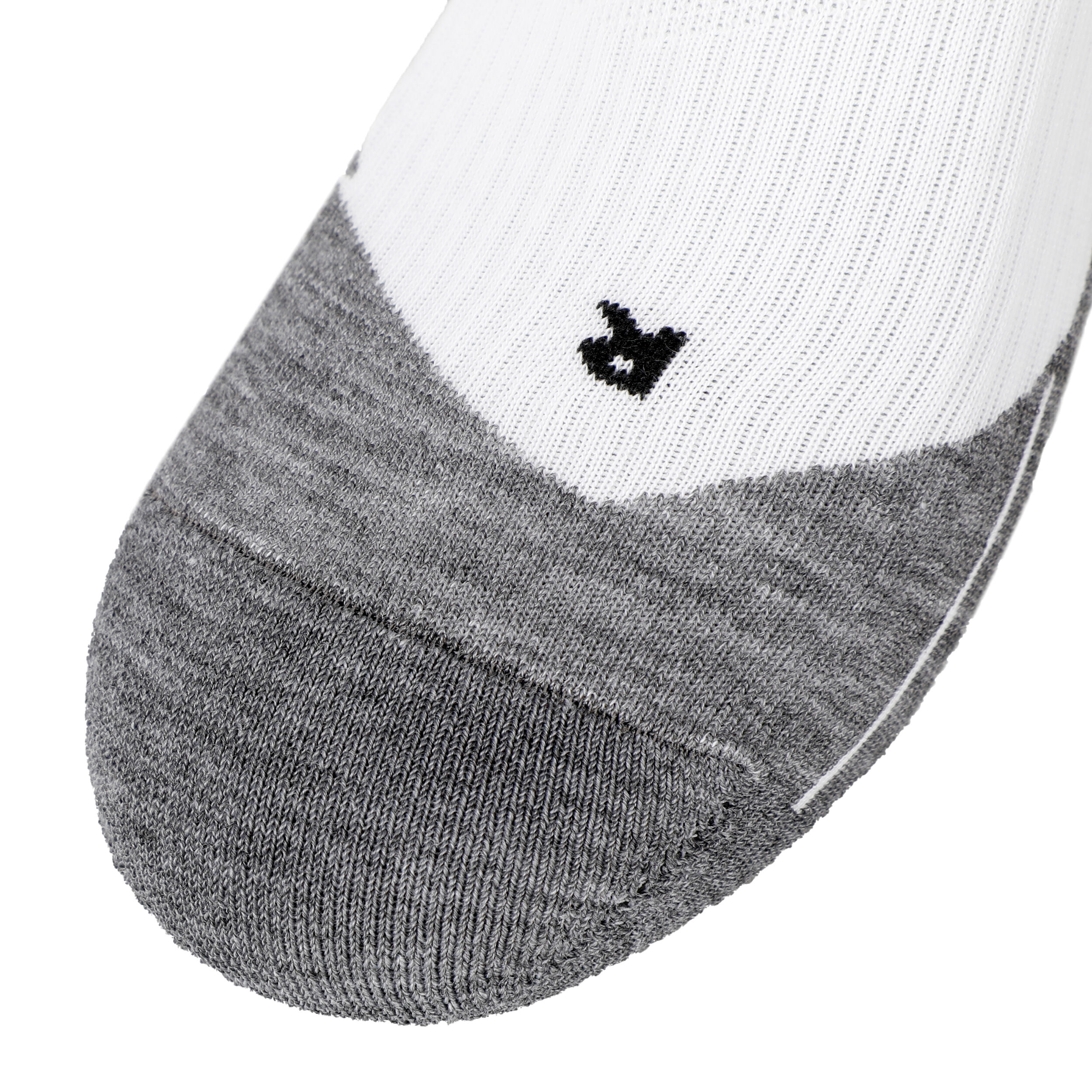 TE4 Short Sportsocken Damen - Weiß, Dunkelgrau