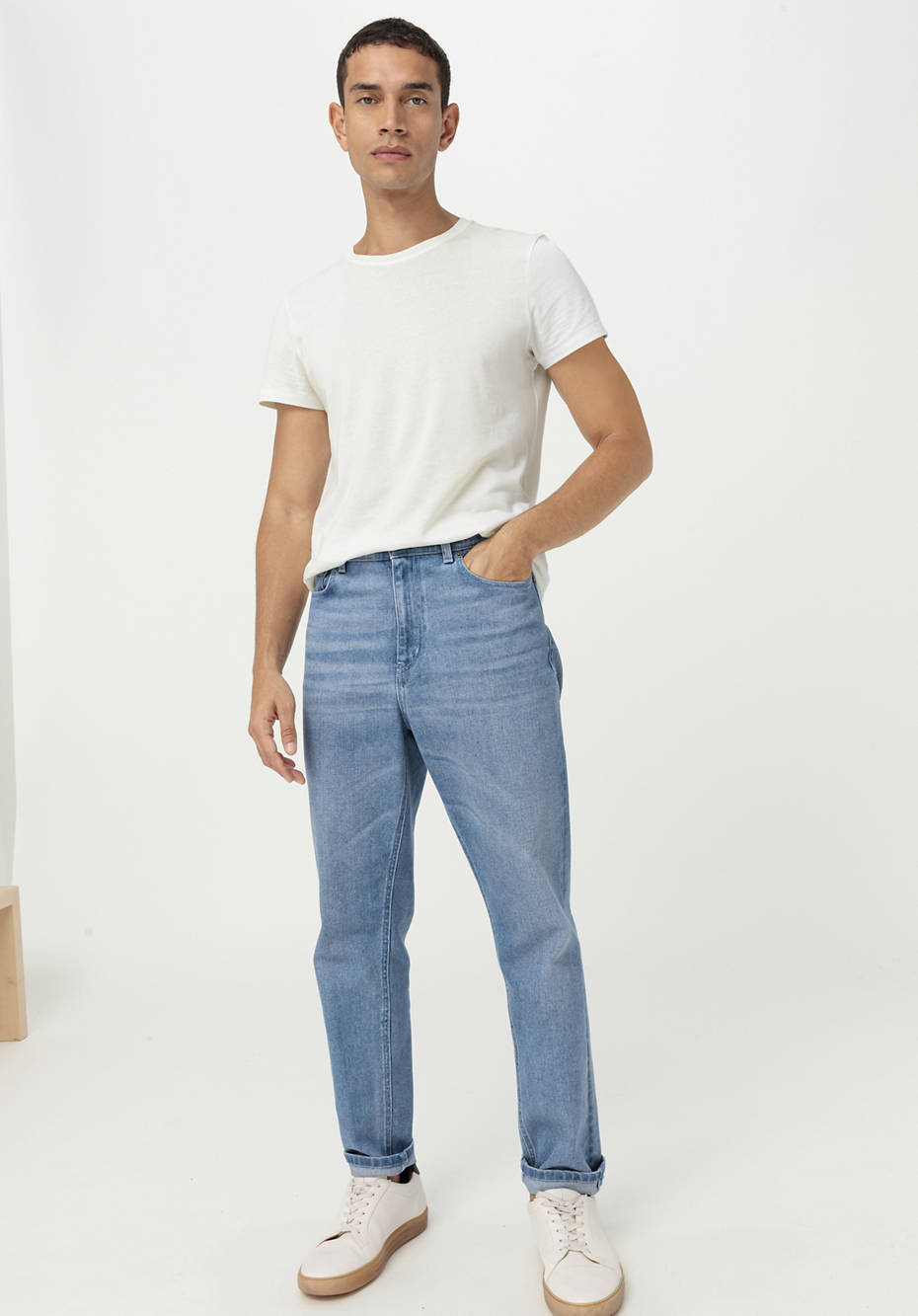 Basic T-Shirt Regular aus reiner Bio-Baumwolle im 2er-Pack