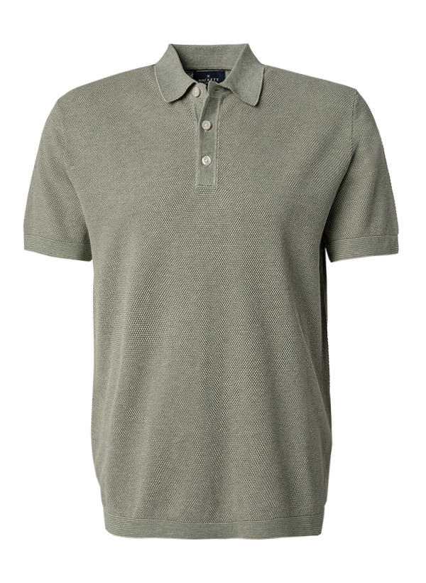 HACKETT, Polo-Shirt, Baumwoll-Leinen Strick, salbei meliert