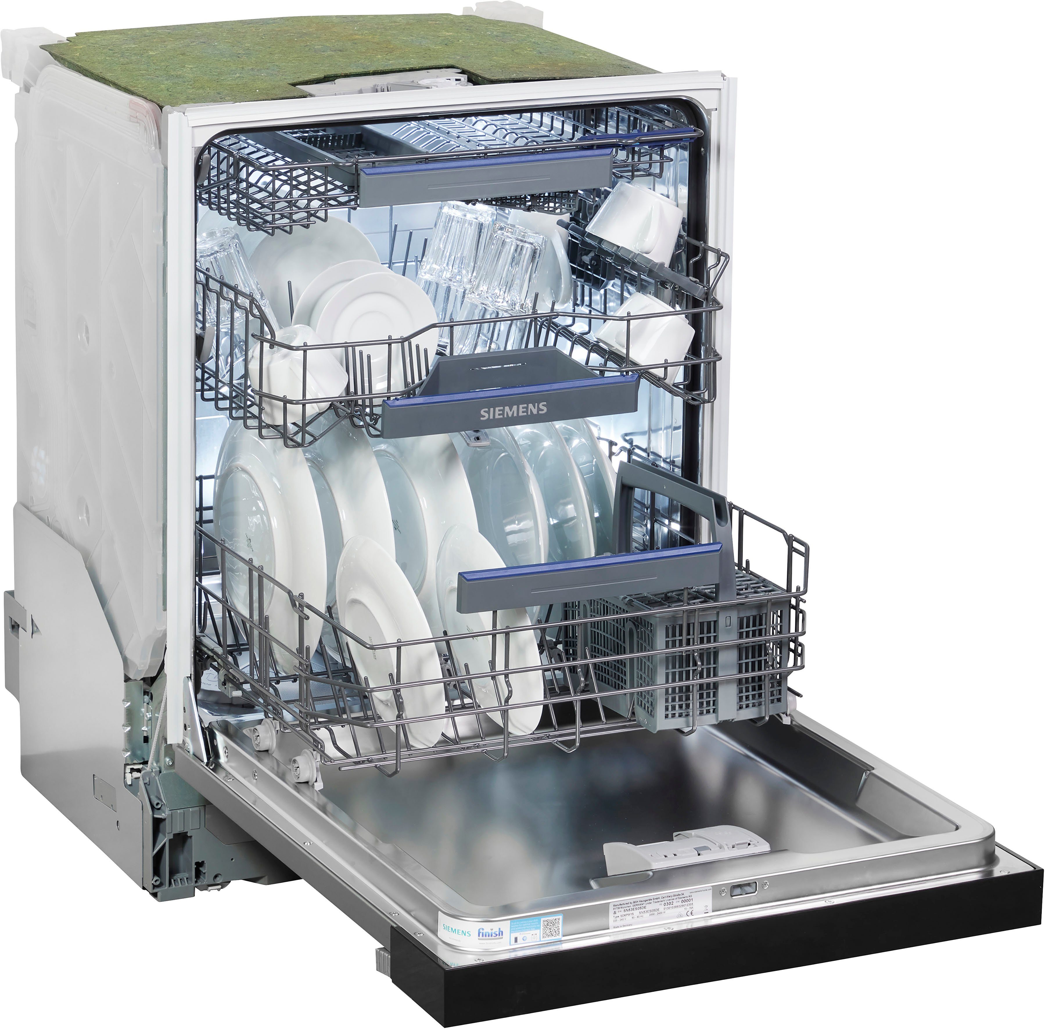 SIEMENS teilintegrierbarer Geschirrspüler iQ300, SN53ES05DE, 13 Maßgedecke, 4 Jahre Garantie inklusive