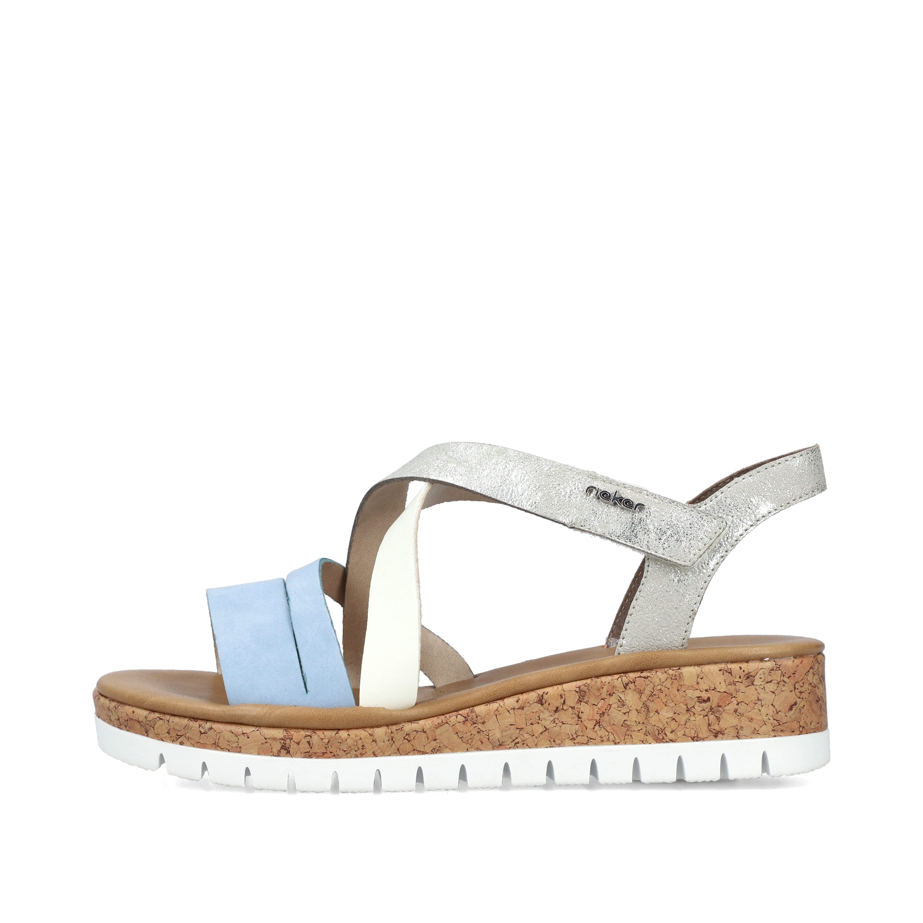 Rieker Damen Keilsandaletten pastellblau