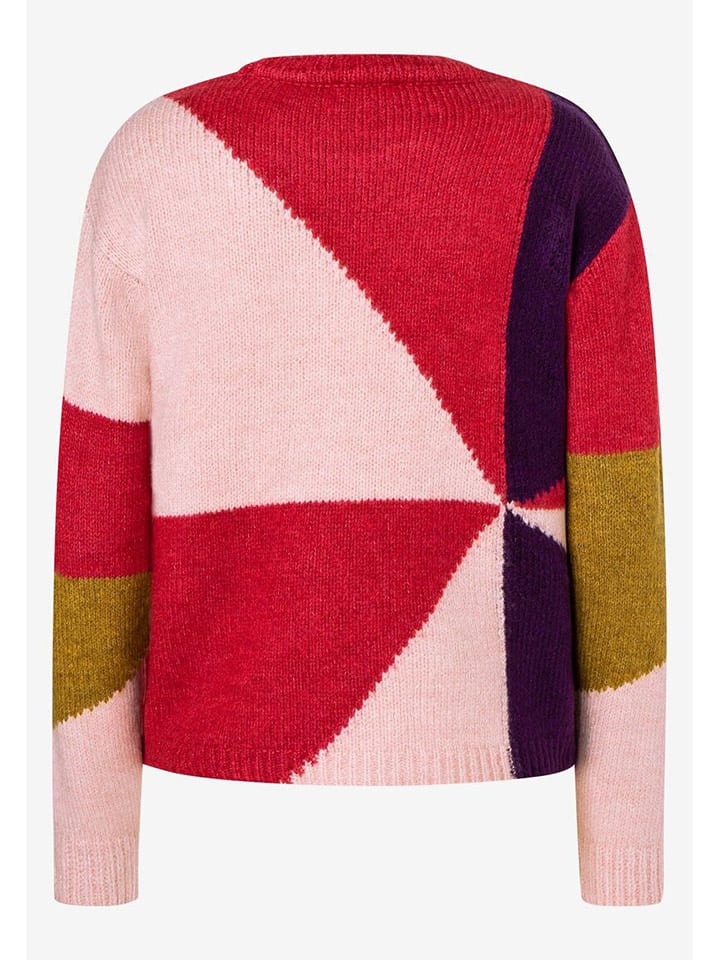 More & More Pullover in Rot/ Rosa/ Lila günstig kaufen
