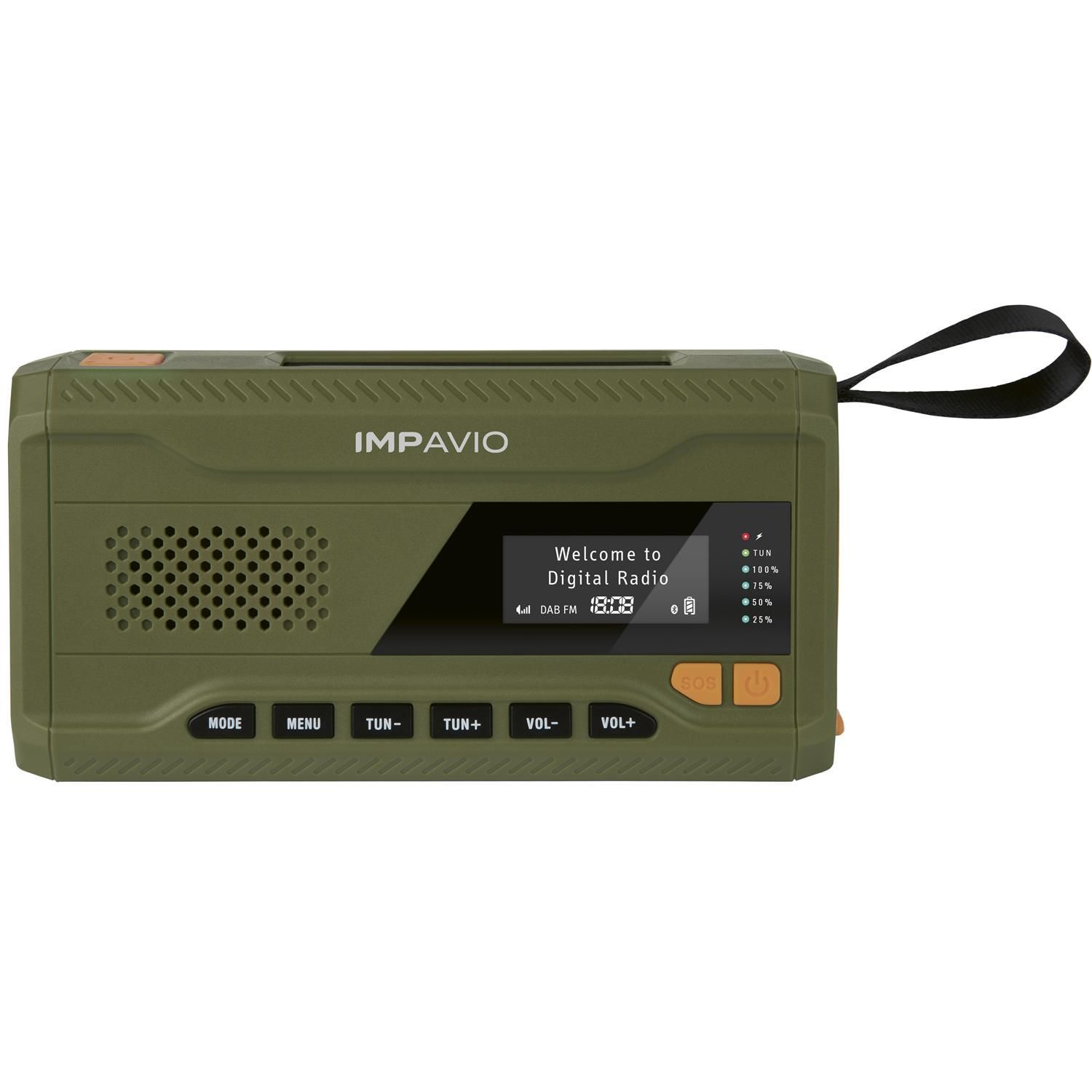 IMPAVIO DAB 1 DAB+/FM Kurbelradio