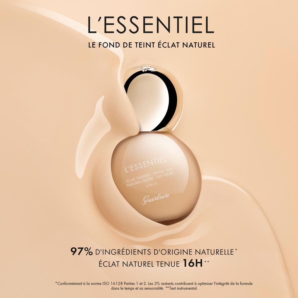 Guerlain L'Essentiel Fond de teint éclat naturel tenue 16h -IP 20