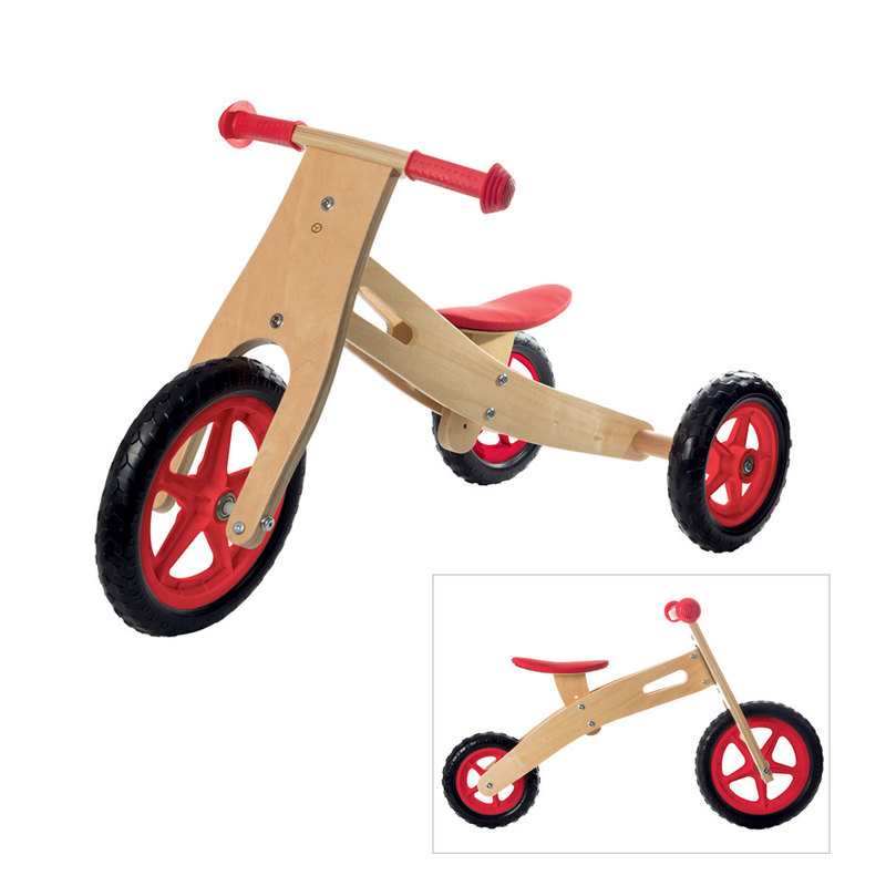Tricycle 2 en 1 en bois Oxybul