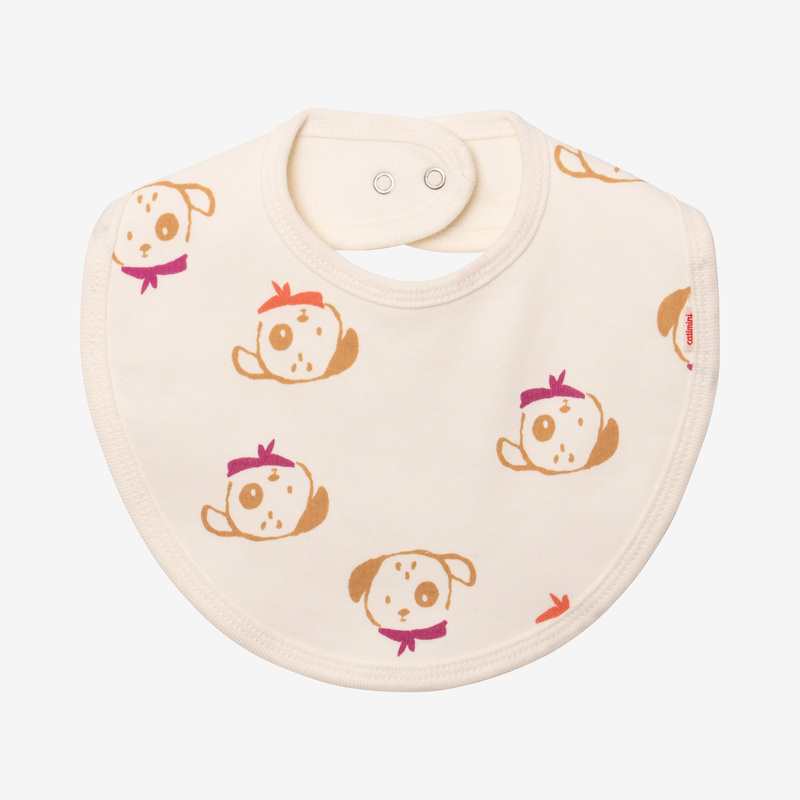 Bavoir bébé garçon chiens blanc Catimini