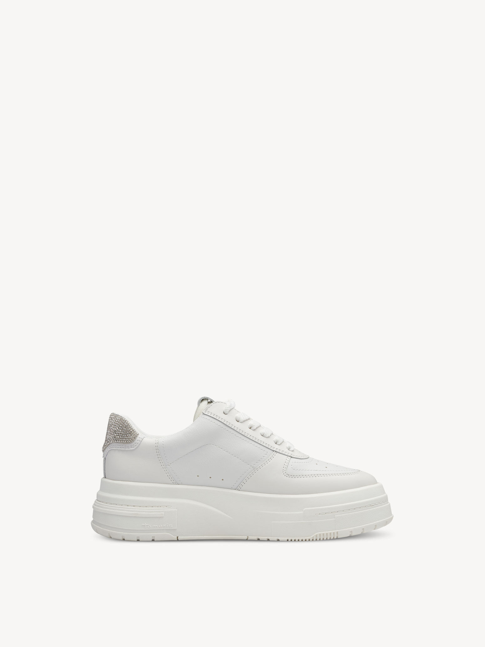 Basket en cuir - blanc