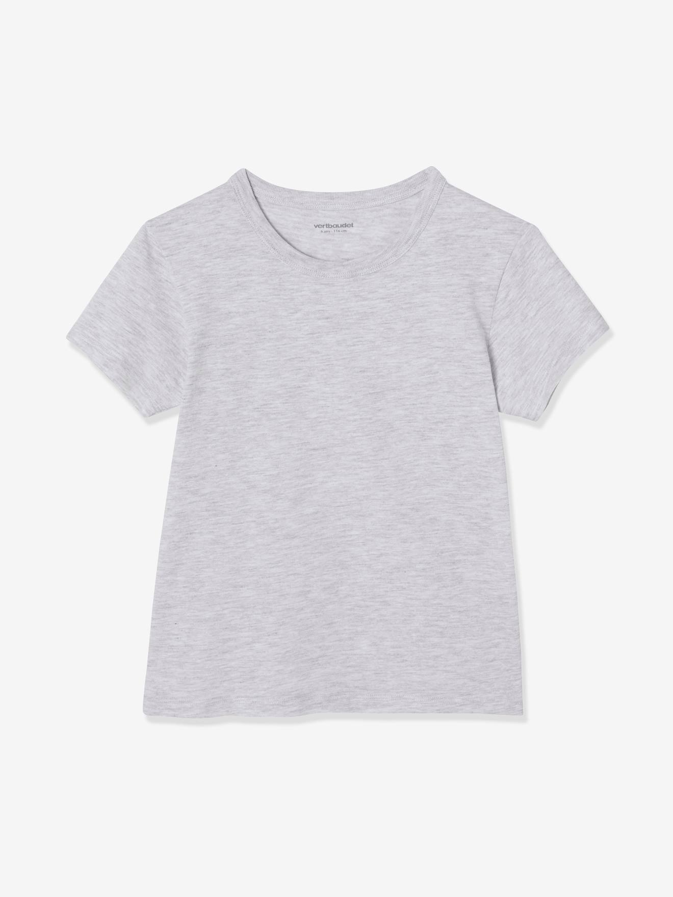 Lot de 3 T-shirts garçon manches courtes BASICS lot camaieu bleu
