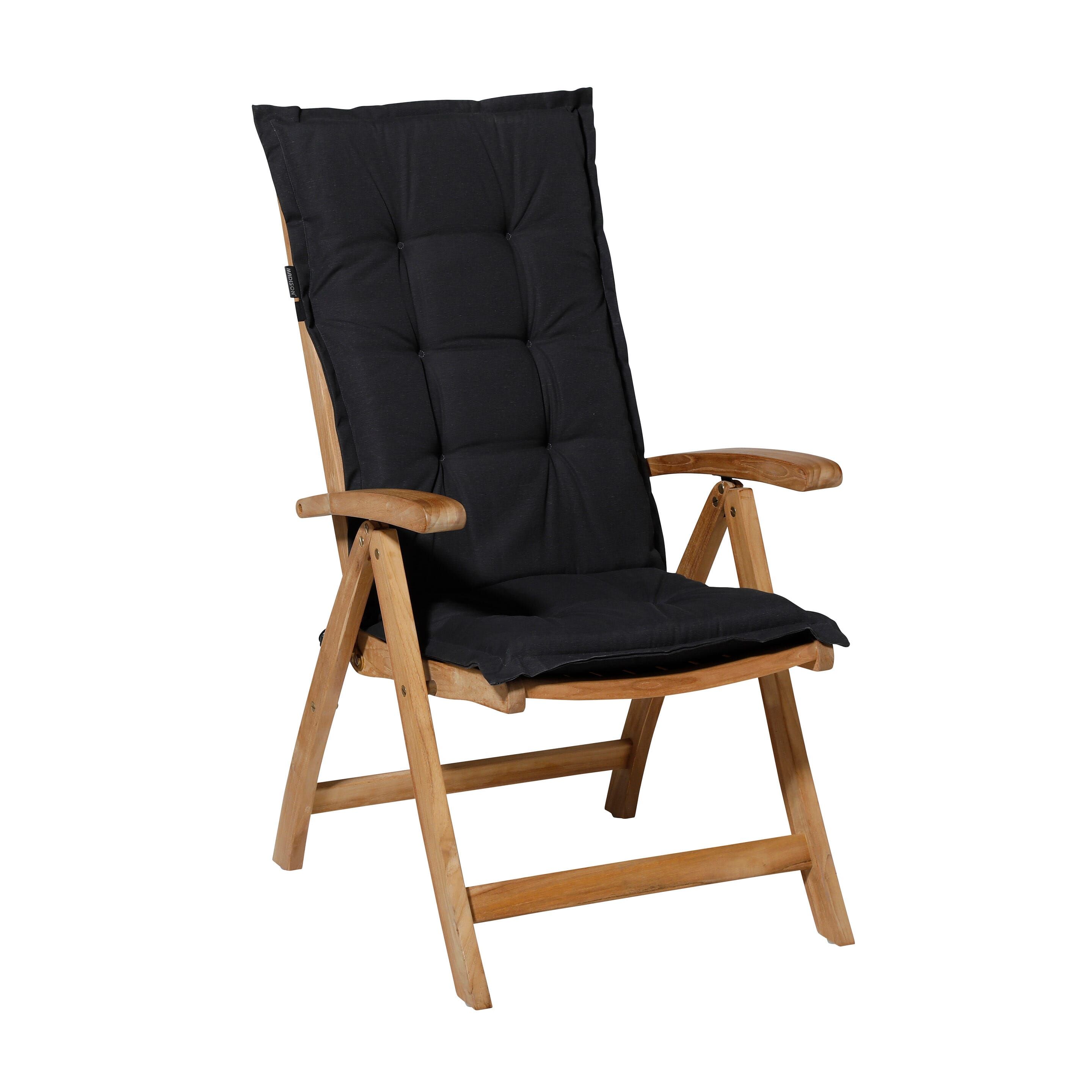 Madison Panama Schwarz 105 x 50 Kissen für niedrige Rückenlehne