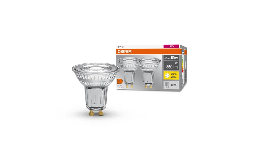 OSRAM LED BASE PAR16 50 36 ° 4.3 Watt/2700 K GU10